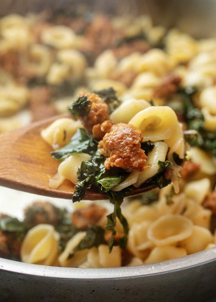 Sausage and Kale with Pasta Dinner