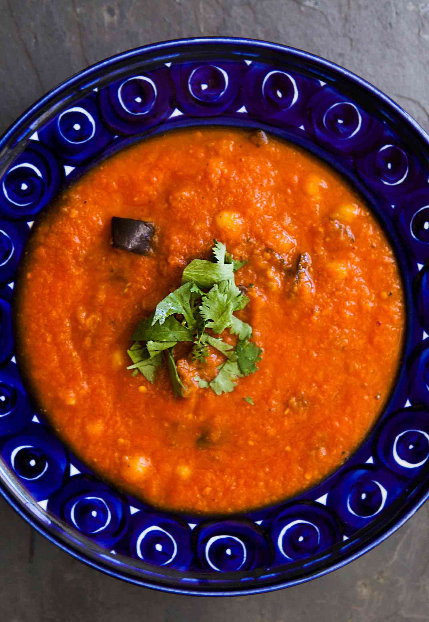 Roasted Eggplant Tomato Soup