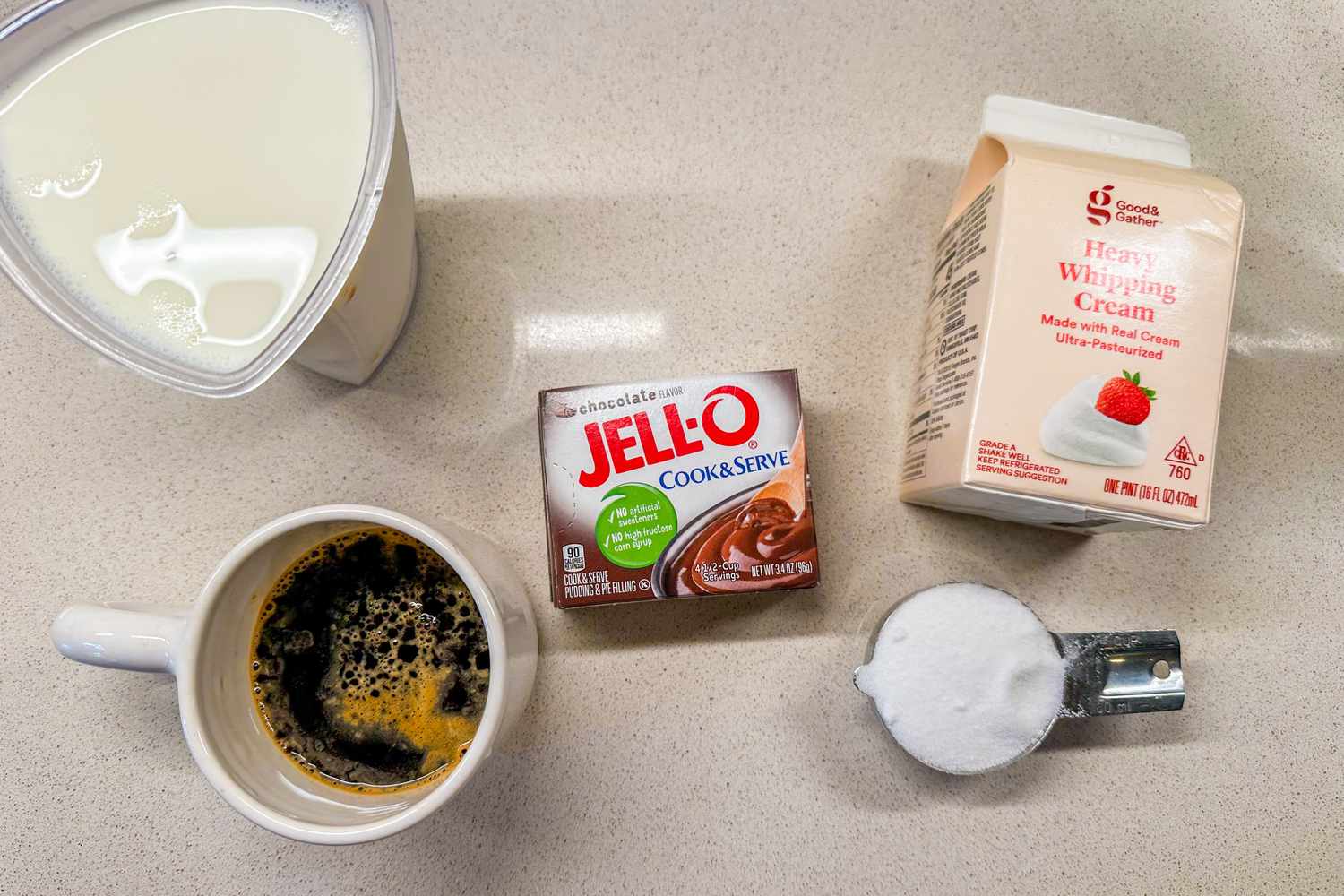 ingredients to make the Reddit retro ice cream