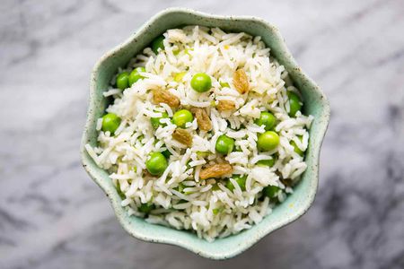 Basmati Rice Salad with Peas and Mint