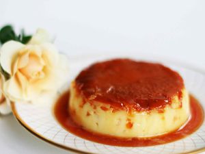 Rose Petal Flan