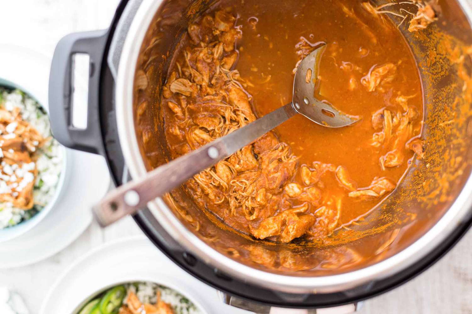 Pressure Cooker Chipotle Chicken and Rice Bowls