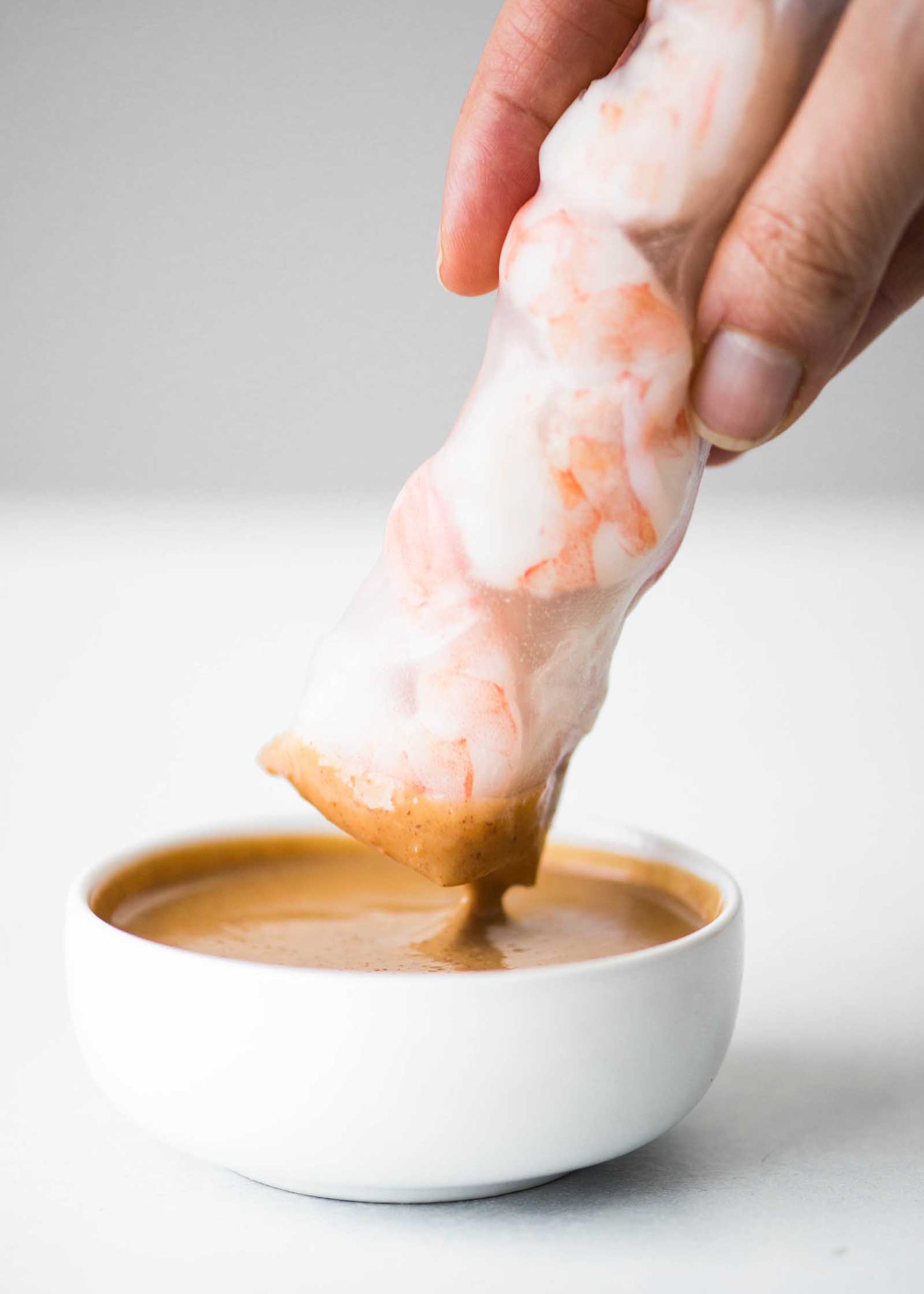 Shrimp Spring Rolls with Peanut Sauce