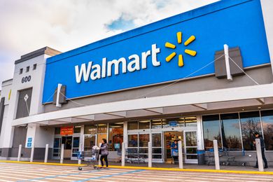A Walmart storefront