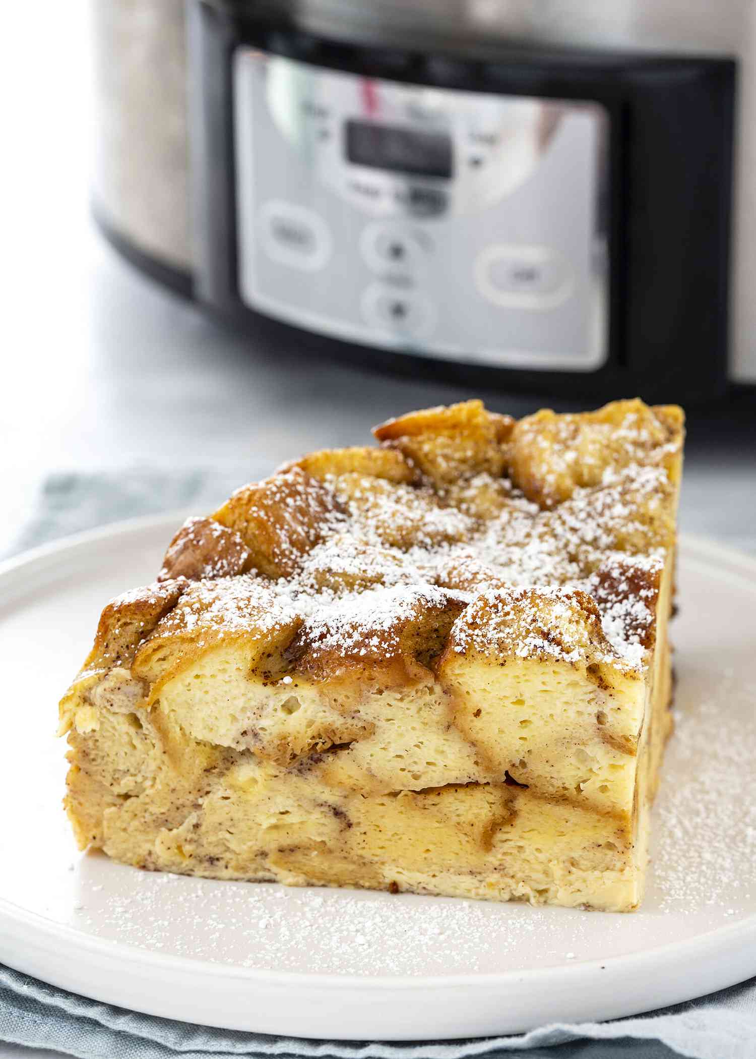 French Toast Casserole - slice of french toast casserole