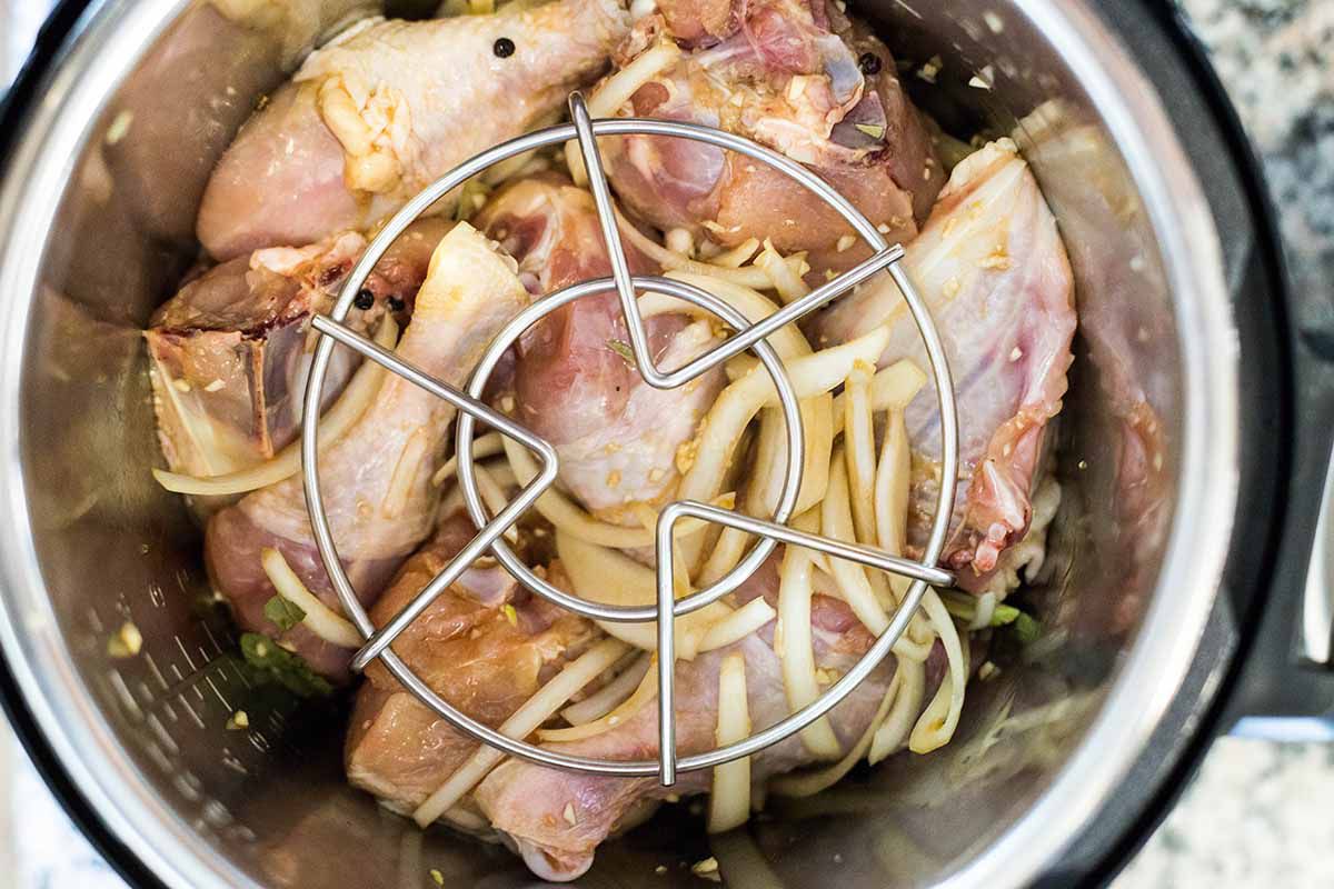 Pressure Cooker Chicken Adobo with Rice