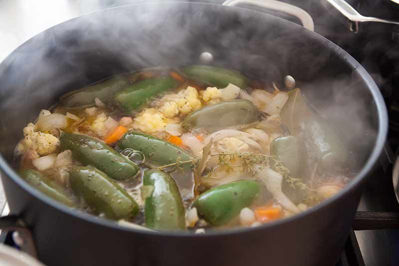 escabeche or pickled jalepenos