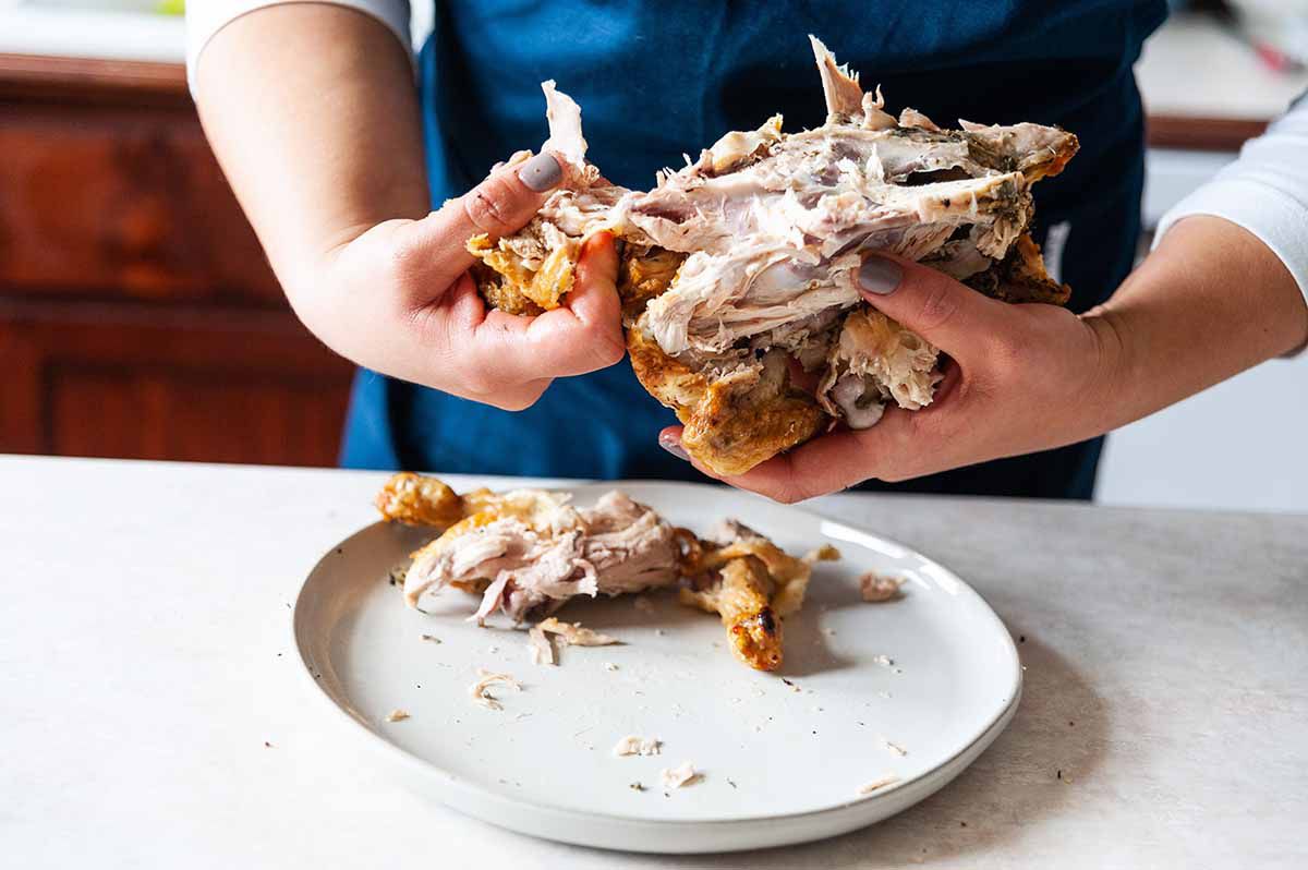 rotisserie chicken carcass for chicken broth