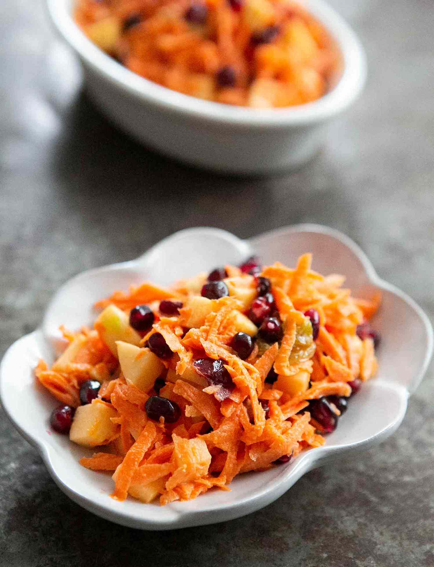 jeweled carrot salad with pomegranate
