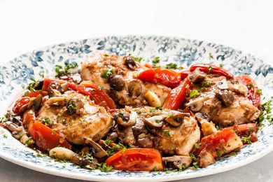 Chicken with Mushrooms and Port Wine