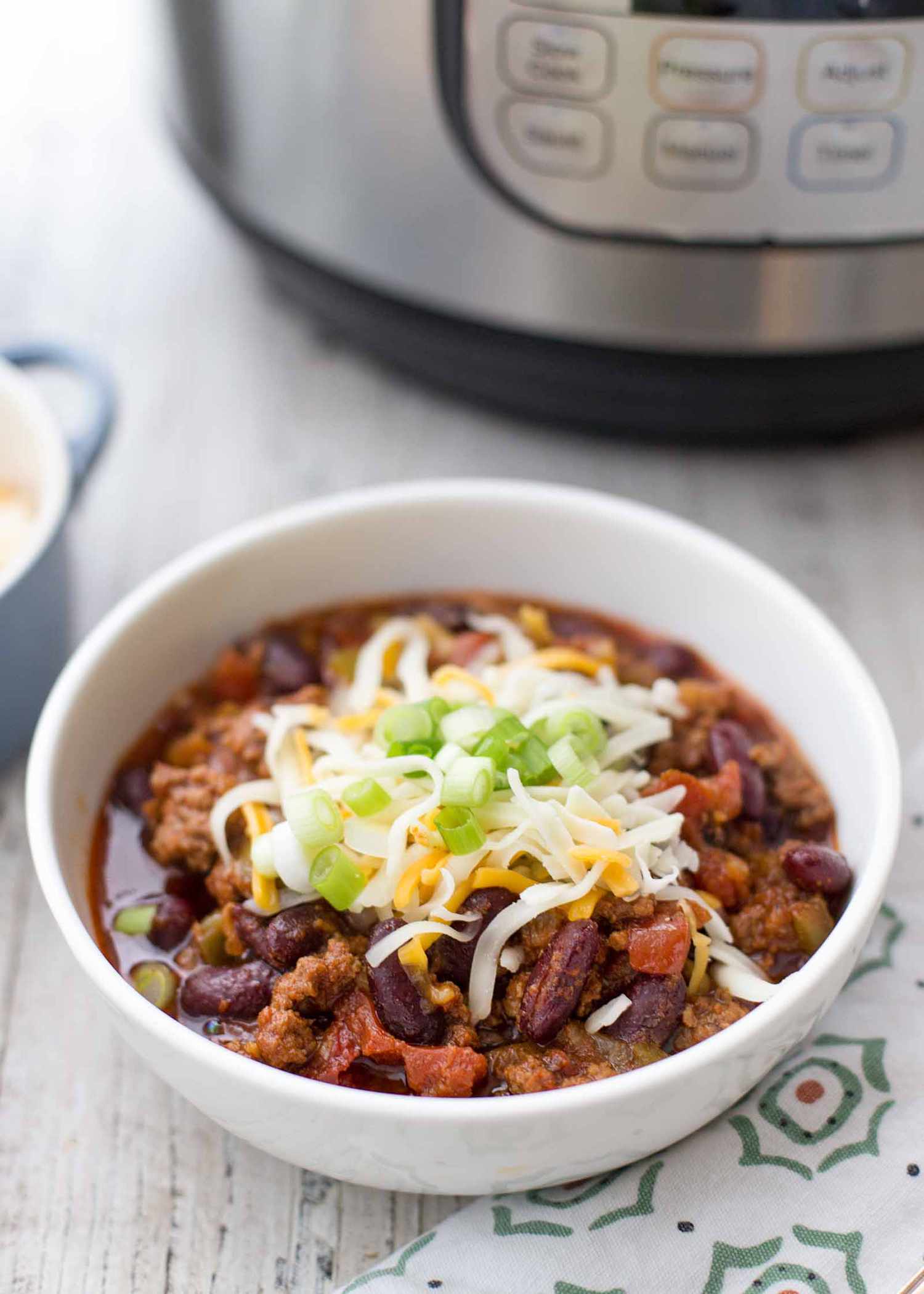 Pressure Cooker Beef Chili