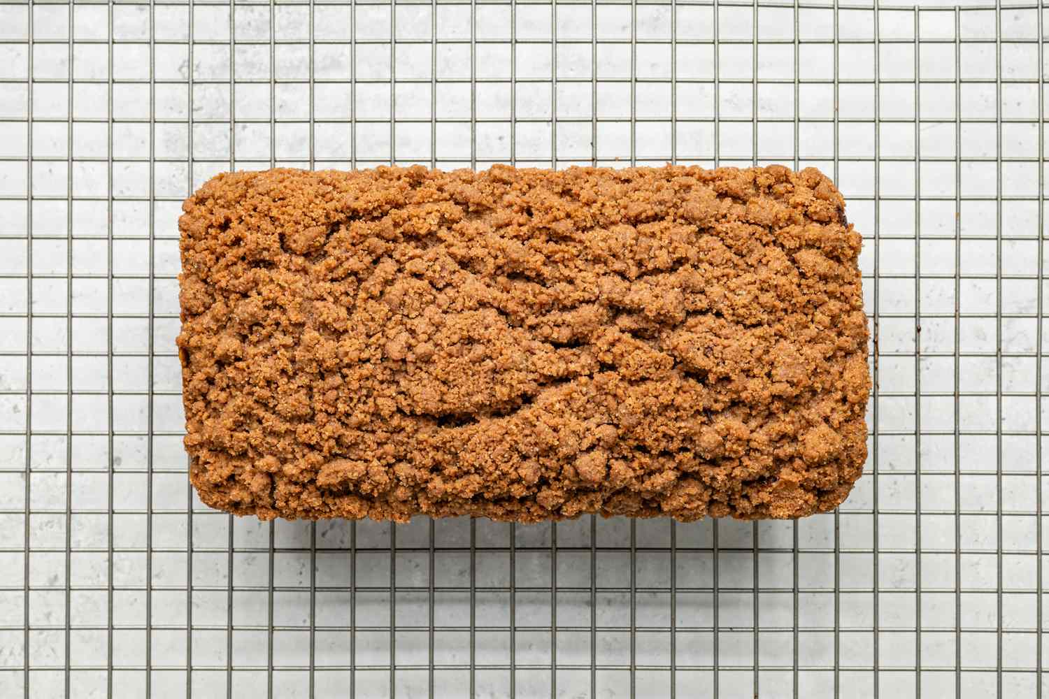 Chocolate Chip Banana Bread Coffee Cake Loaf on the Cooling Rack