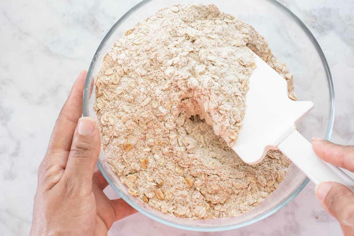 Oatmeal Breakfast Cookies combine the wheat germ and oats mix
