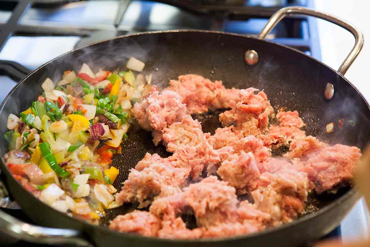 how to cook ground turkey for mom's turkey and pepper dish