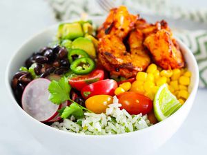 Taco Bowls Recipe with Grilled Shrimp