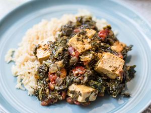 Pressure Cooker Saag Tofu