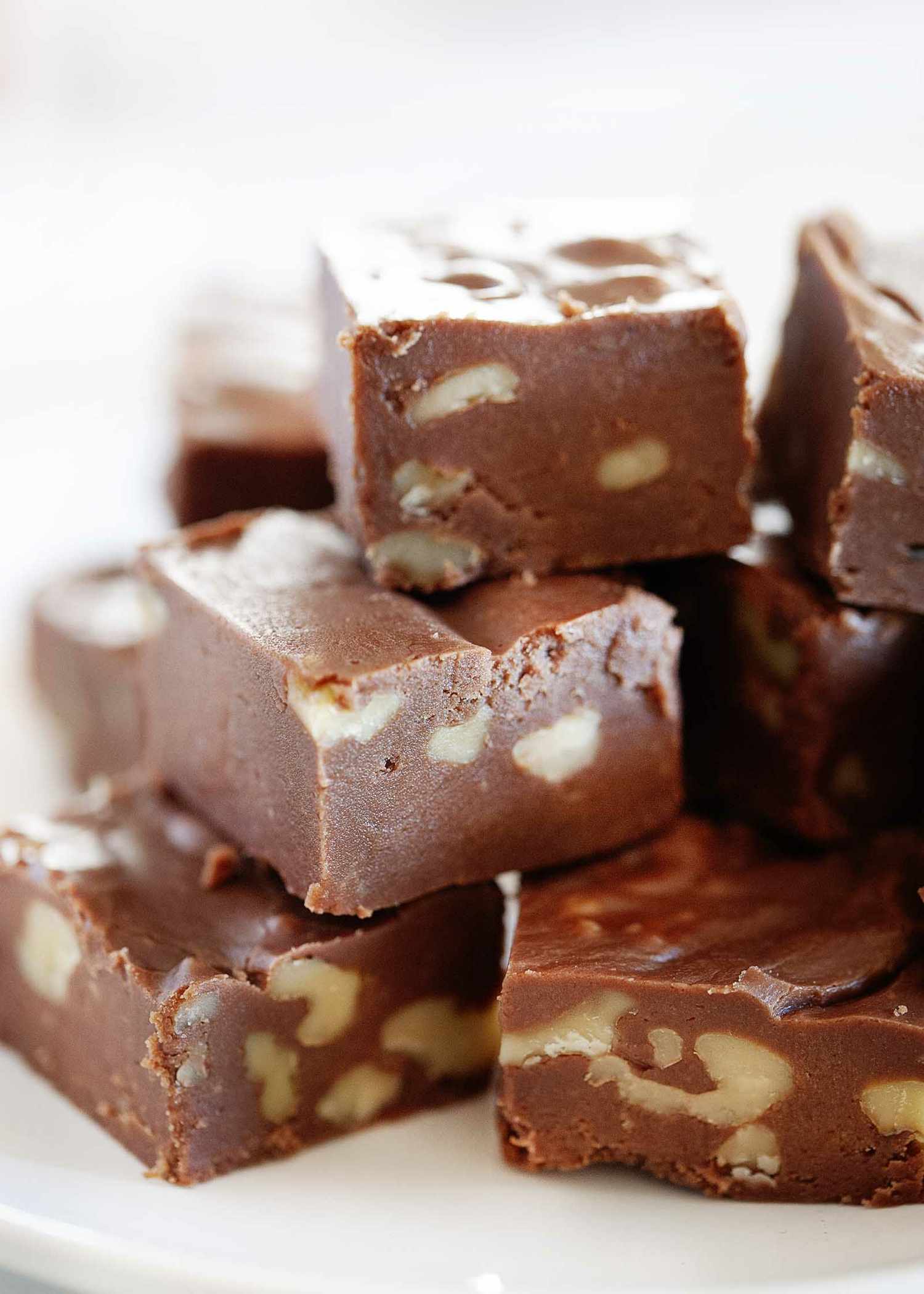 A plate of fudge