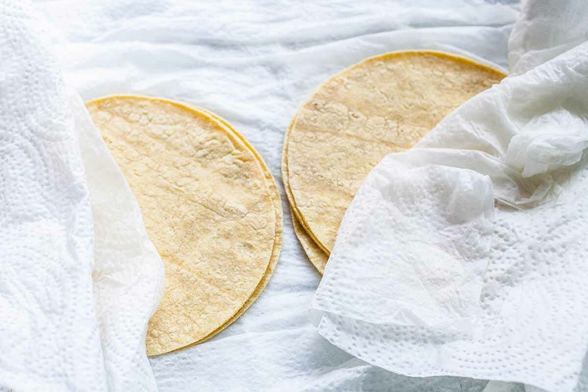 How to Make Taquitos warm the tortillas