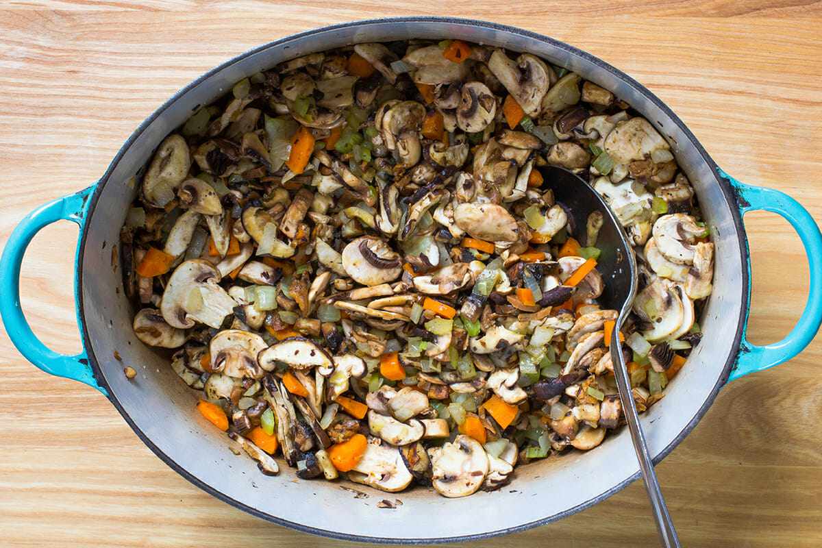 Ingredients for Mushroom Barley Soup