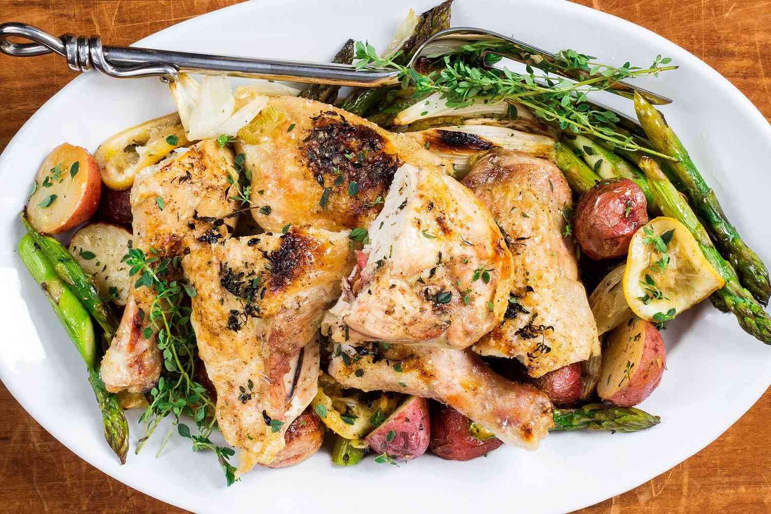 Sheet Pan Chicken with Asparagus and Potatoes
