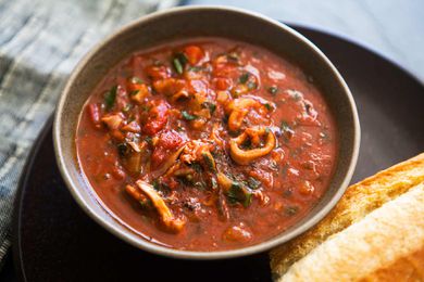Stewed Calamari in umido