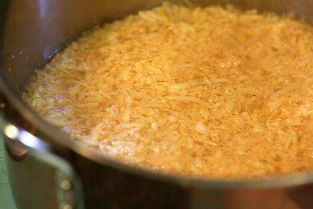 cook grated quince for jam