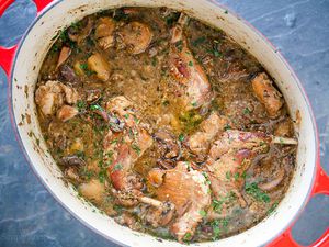 Rabbit Stew with Mushrooms