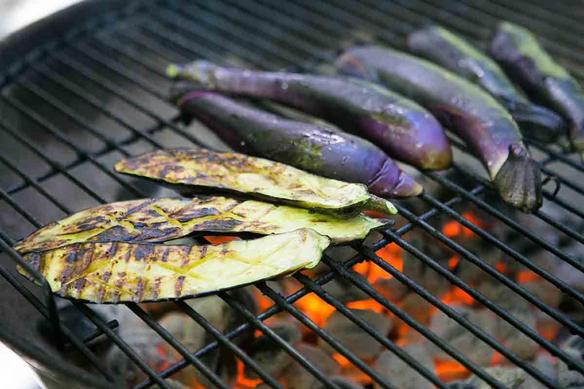 grill Japanese eggplant