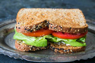 Avocado Lettuce Tomato Sandwich