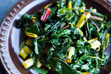 Sautéed Swiss Chard in a bowl