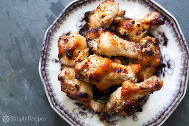 Pile of Honey Mustard Wings on plate