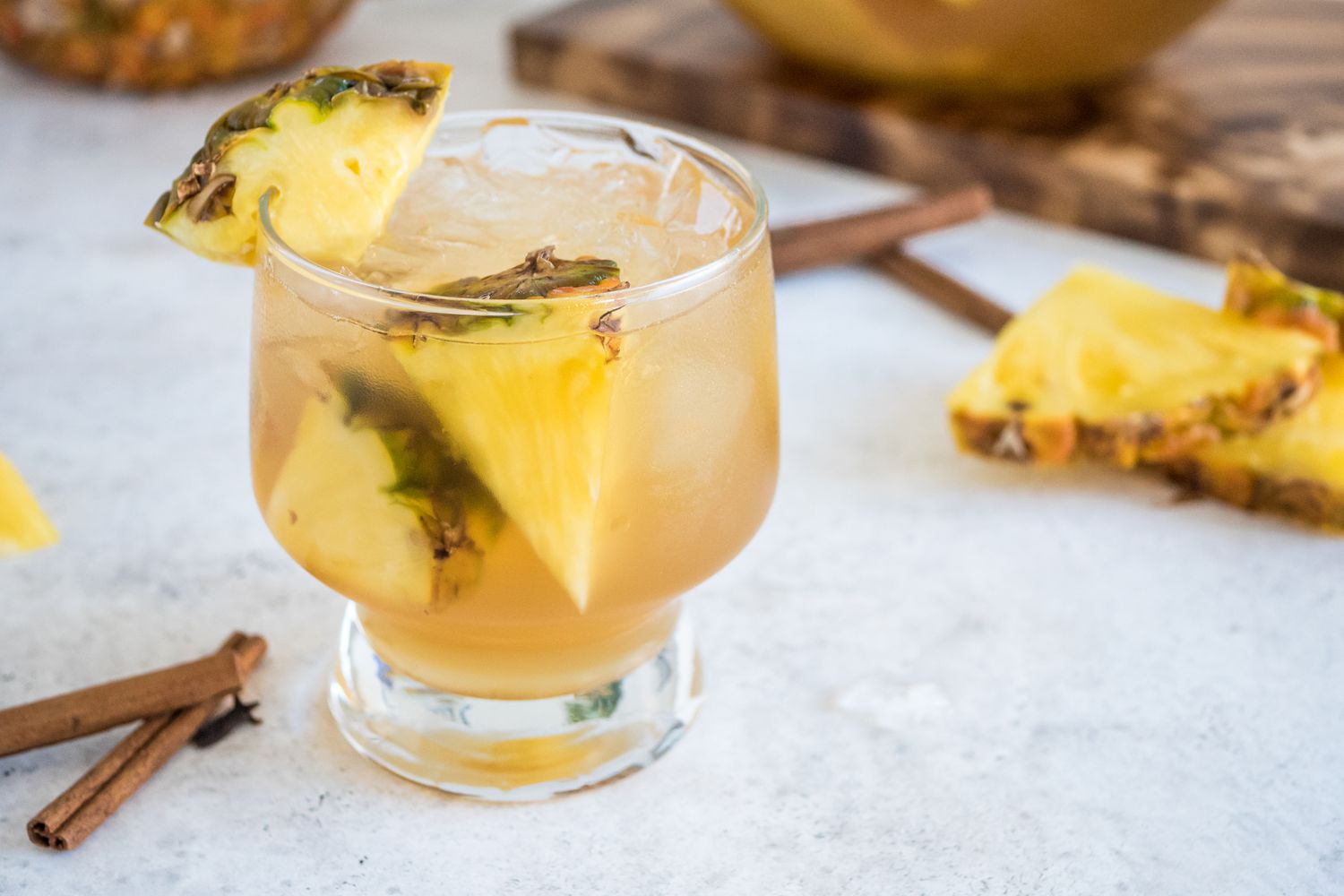 Glass of tepache.