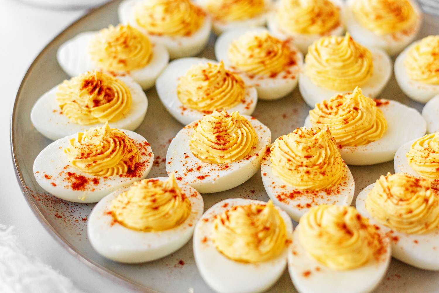 Deviledeggs on a plate