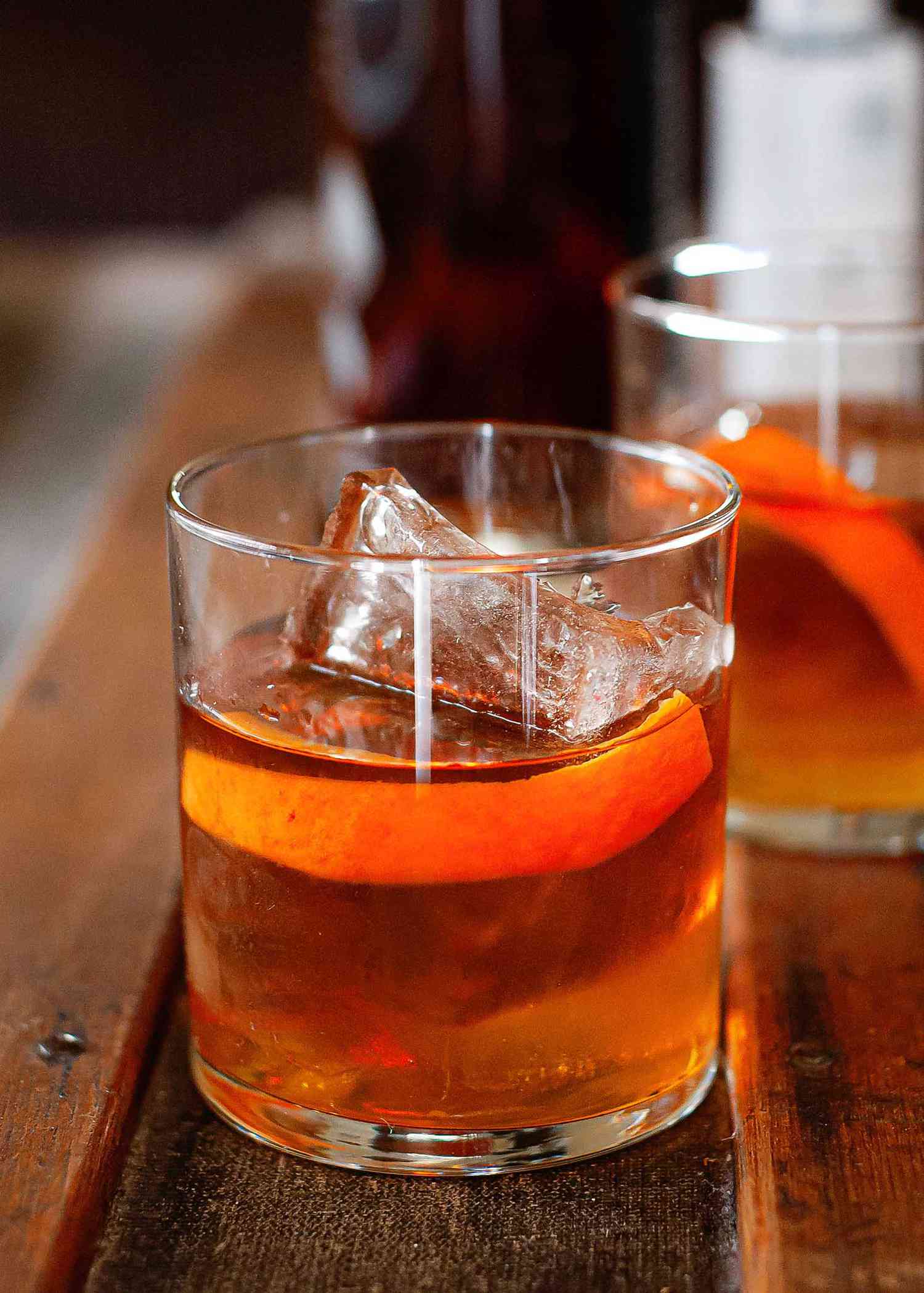 classic old fashioned cocktail recipe in a rocks glass