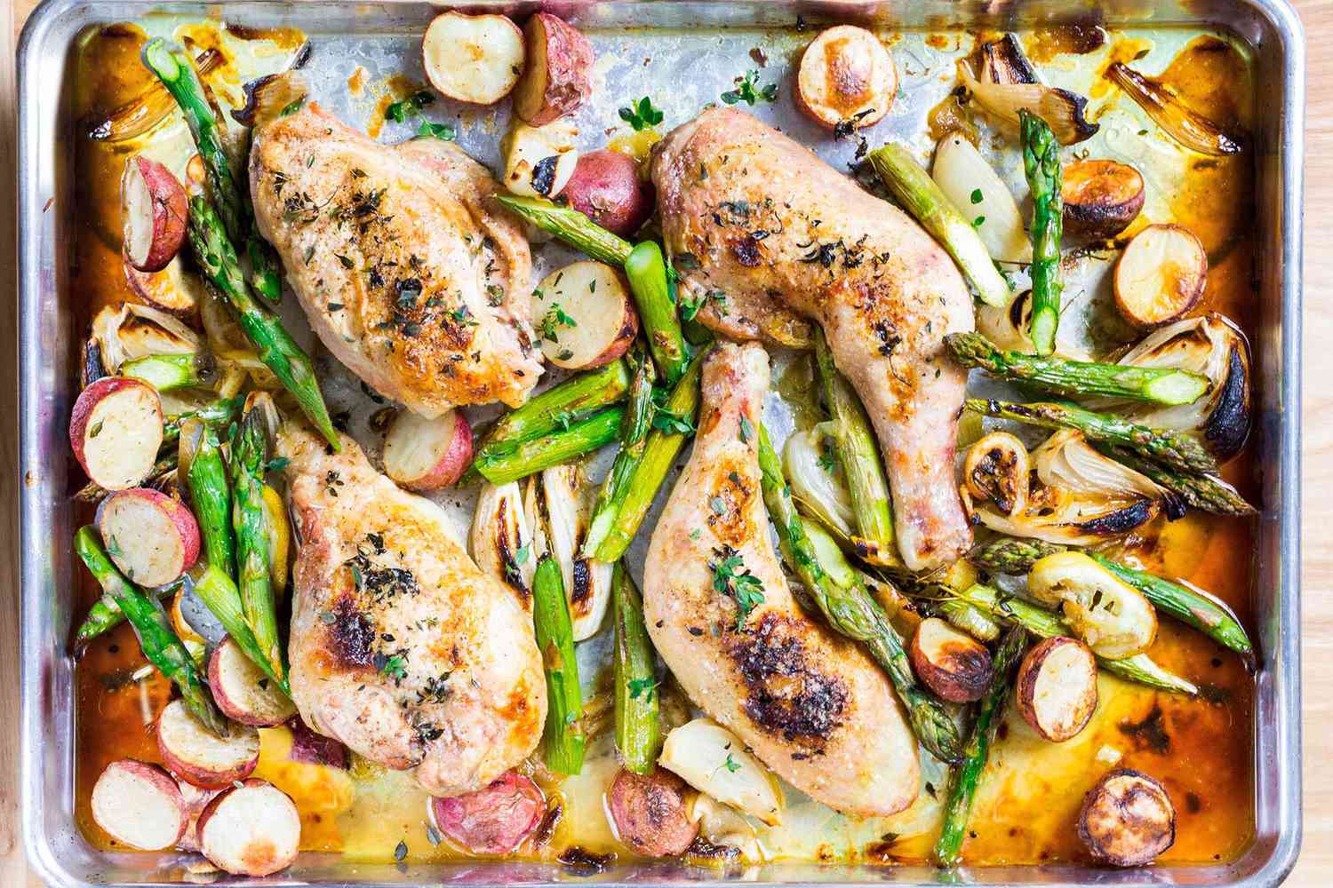Sheet Pan Chicken with Asparagus and Potatoes