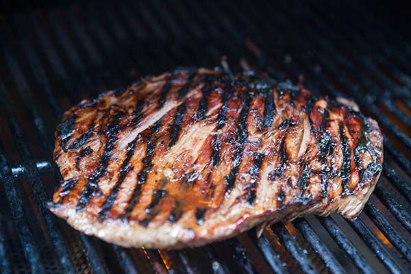 Grilled steak teriyaki