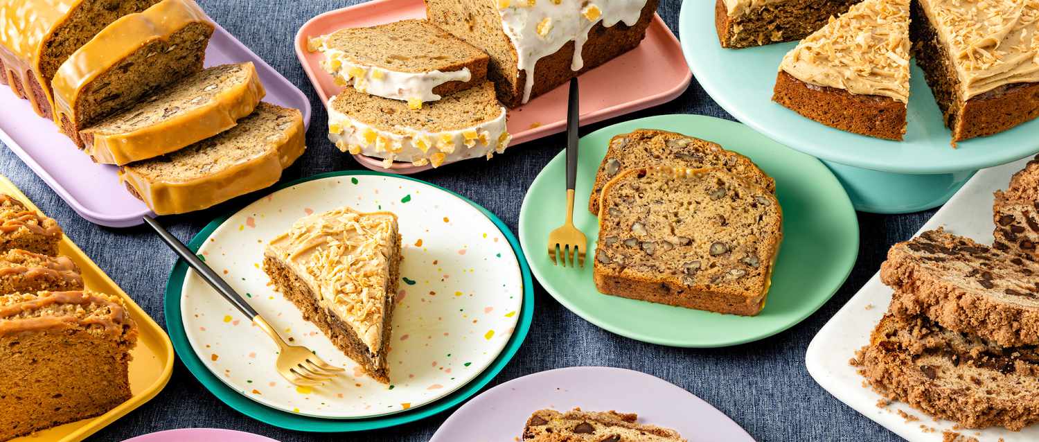 Banana breads on a table