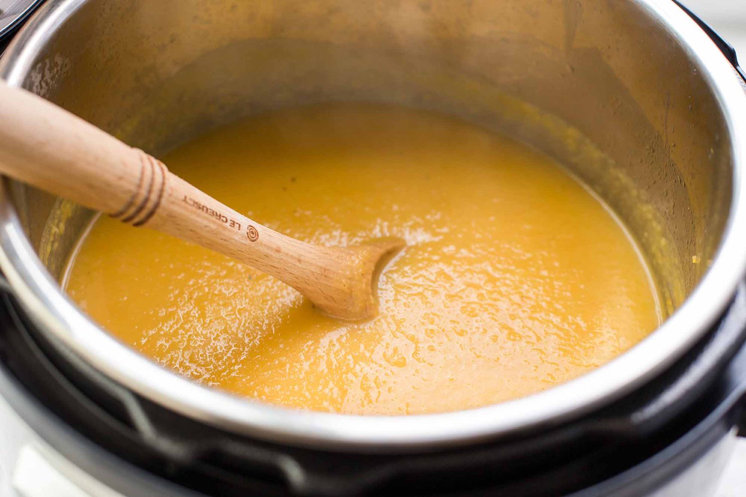 Cooked Butternut Squash Soup in Instant Pot 