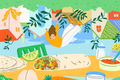 Art for The 29 Burritos that Pulled Me from Postpartum Despair 