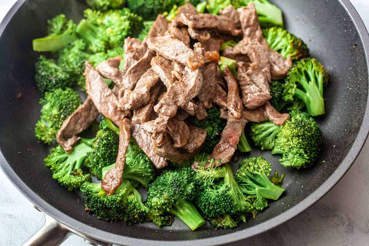 Beef and Broccoli Stir Fry cook the broccoli and add the steak back in