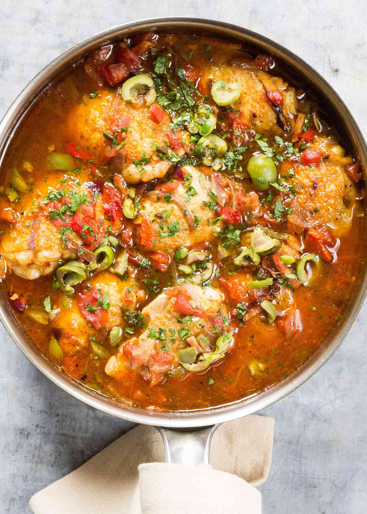 Basque-Style Chicken with Peppers and Olives
