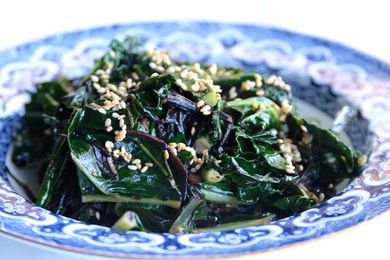 Sautéed Kale with Sesame and Ginger