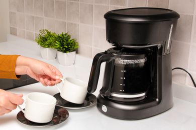 Coffee maker on a kitchen counter