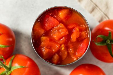 Tomatoes in a can