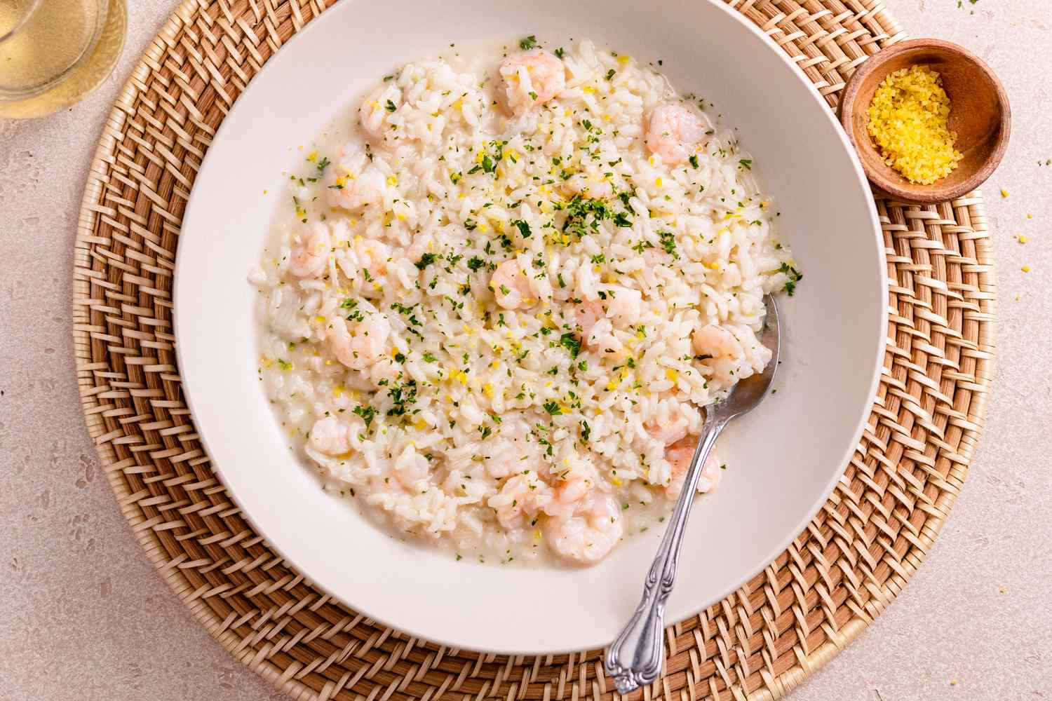 Plate of Shrimp Risotto 