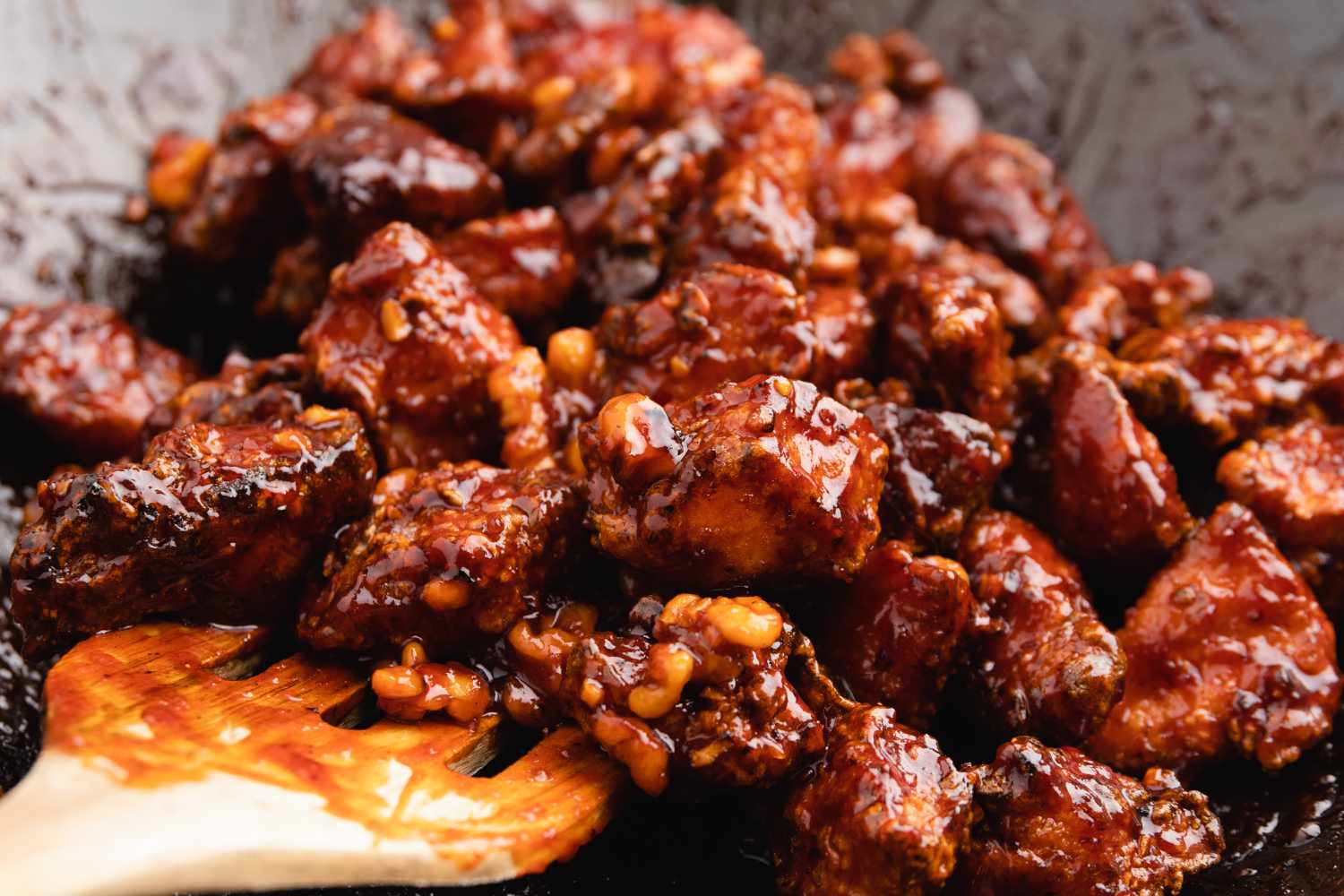 Toss KFC in sweet and spicy sauce.