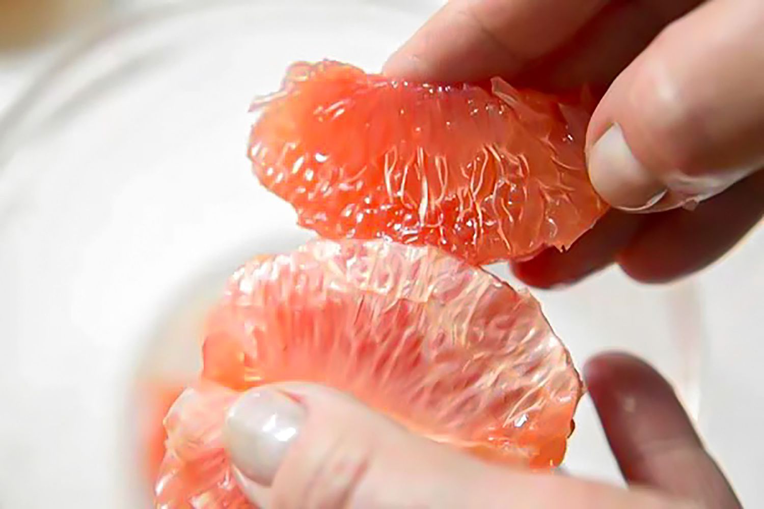 Citrus Wedge Removed Carefully from Membrane