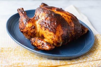 Chicken with Paprika on a Platter 