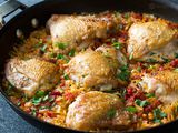 Skillet Chicken and Orzo