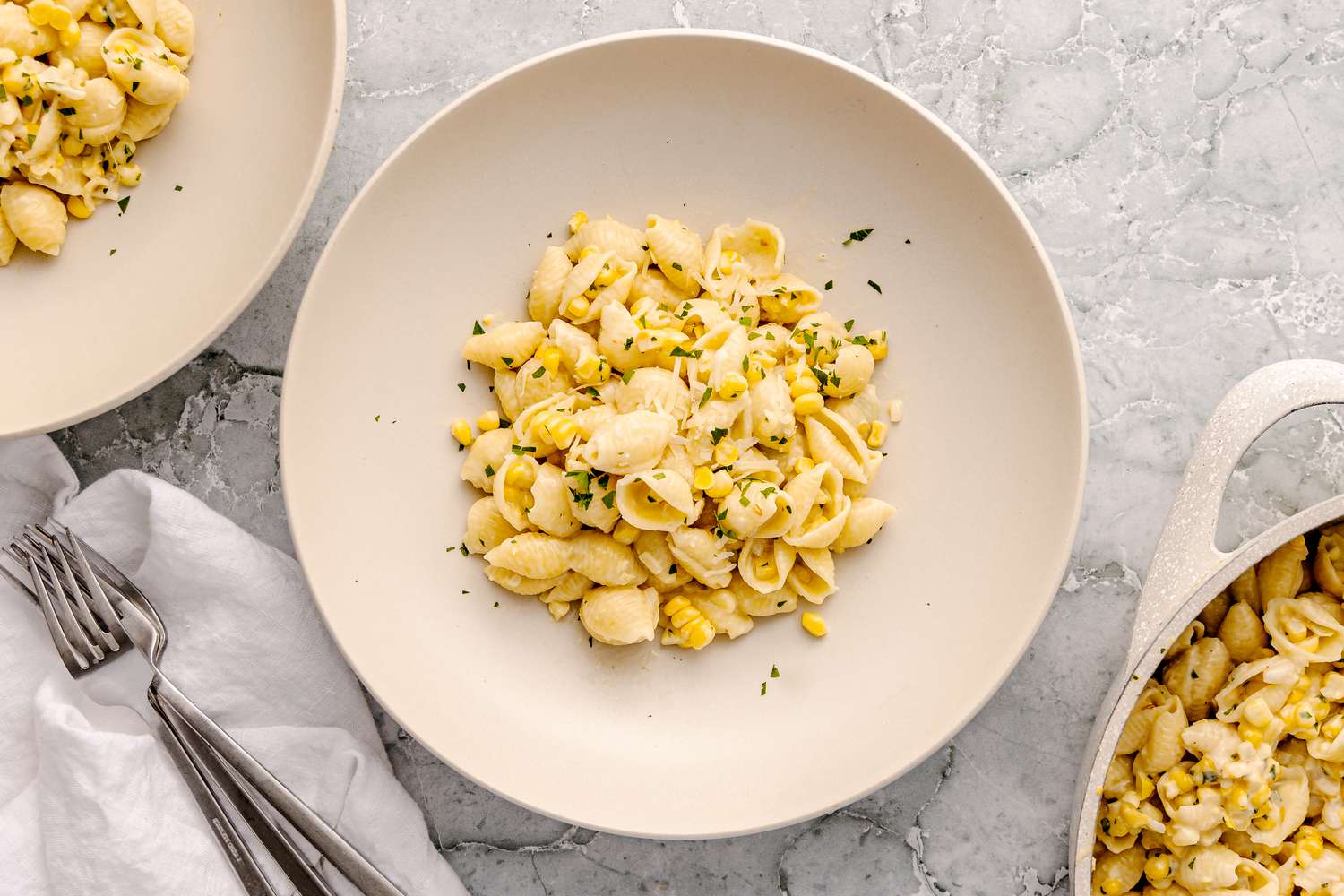 Bowl of Fresh Corn Pasta Recipe